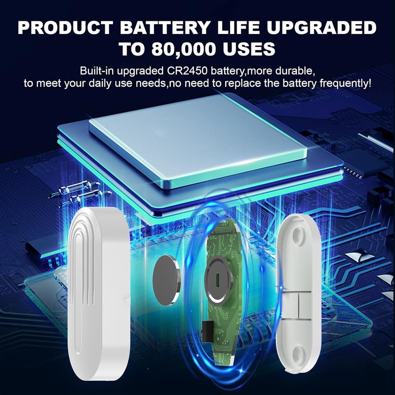 Daytech Wireless Door Chime Alarm System - 800ft Long Range, 20 Melodies, 5 Volume Levels, 3 Sensors + 1 Receiver for Business, Home & Office Entry Alerts - Image 2